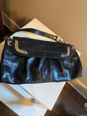 Vintage (never used) Prune brand - Argentinian black leather purse, Y2K